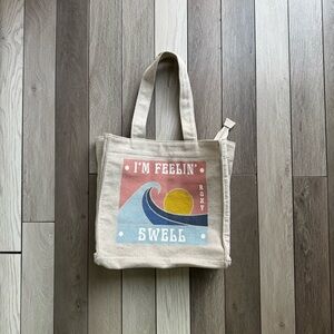 Roxy Women’s Drink The Wave Tote Bag | Good Condition | 14” x 14”